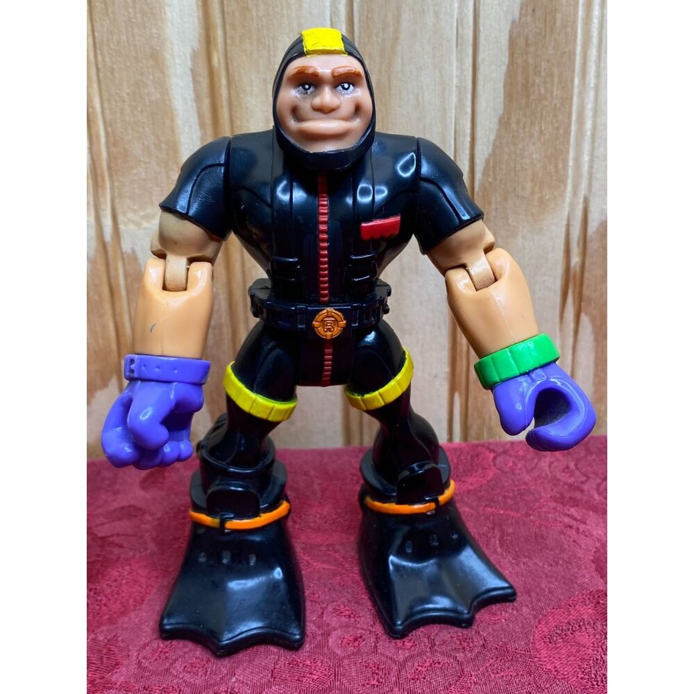 Vintage 2000 Gil Gripper Wave Rescue Specialist Figure Mattel Rescue Heroes